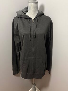 Grey  XX- Large  Juniors Independent Trading Zip Hoodie